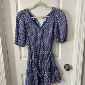 Pink Chicken Blue and Orange Mini Dress